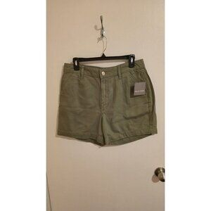 Falls Creek Chino Shorts Womens Size 12 Moss Green NWT Concert Festival Y2K